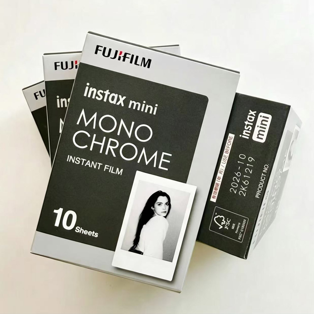 Super 8 Film Reel - 白黒富士フイルムフィルム 富士インスタックスモノクローム 10/60/100枚 ミニ8 9 インスタントミニ12