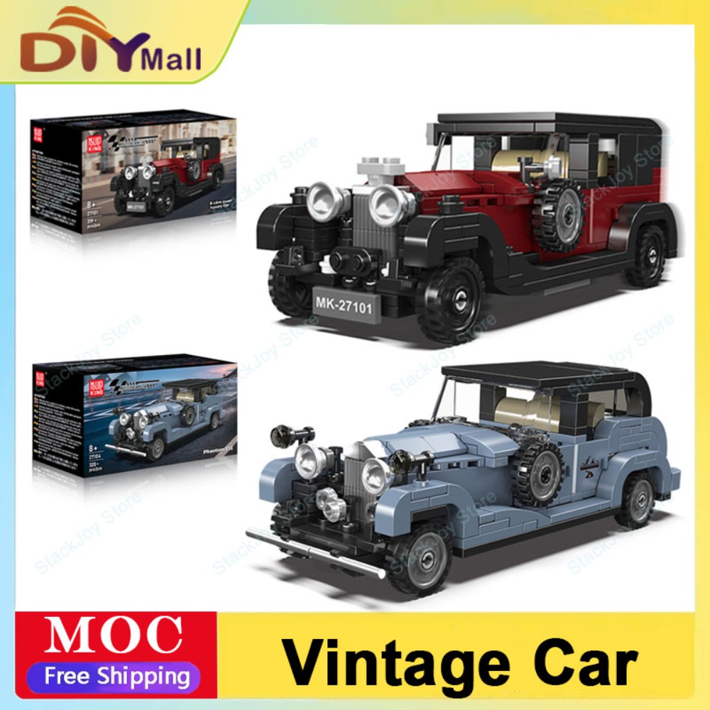 Vintage Toys Collector - モールドキング 高級ヴィンテージレーシングカー 組み立てブロックセット テクニカルスピード車両モデル コレクター向けDIY玩具 大人・ティーン向けギフト