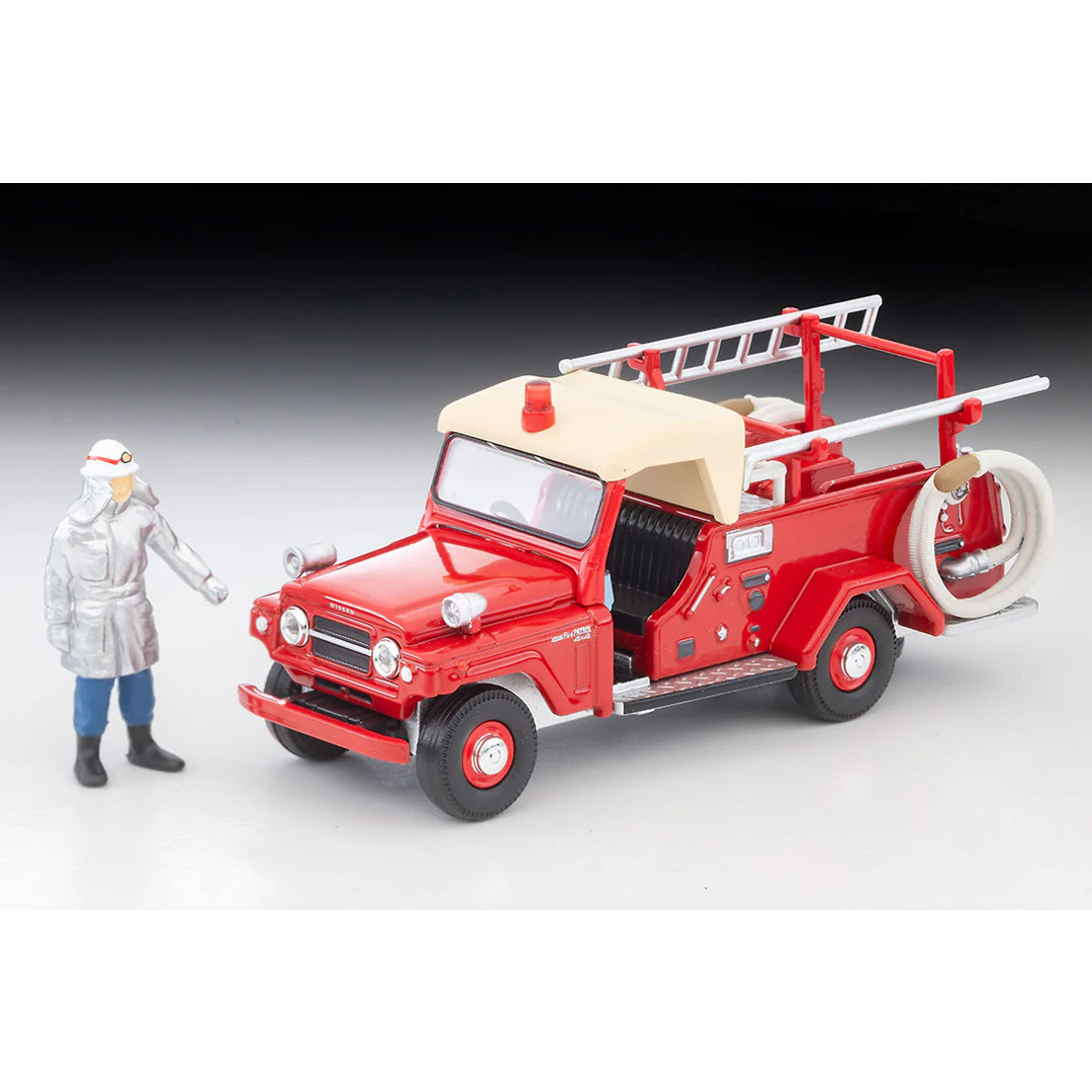 Vintage And Collectible - オリジナルトミーテックトミカ限定ヴィンテージ LV-31c 日産パトロールポンプ消防車 1/64 ダイキャストモデルカー フィギュア付き