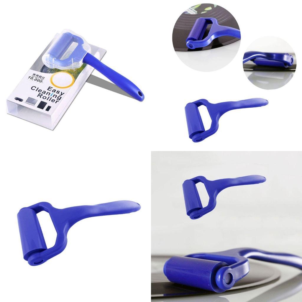 Vinyl Record Cleaner - 再利用可能なビニールレコードクリーナー 静電気防止シリコンクリーニングローラー LP用クリーンデバイスツール LPアルバムクリーニングツール