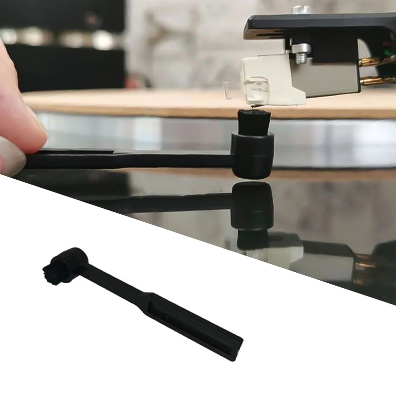 Vinyl Record Cleaner - ビニールレコードプレーヤー用ターンテーブルカートリッジスタイラスブラシ、帯電防止針、フォノニードルクリーナー