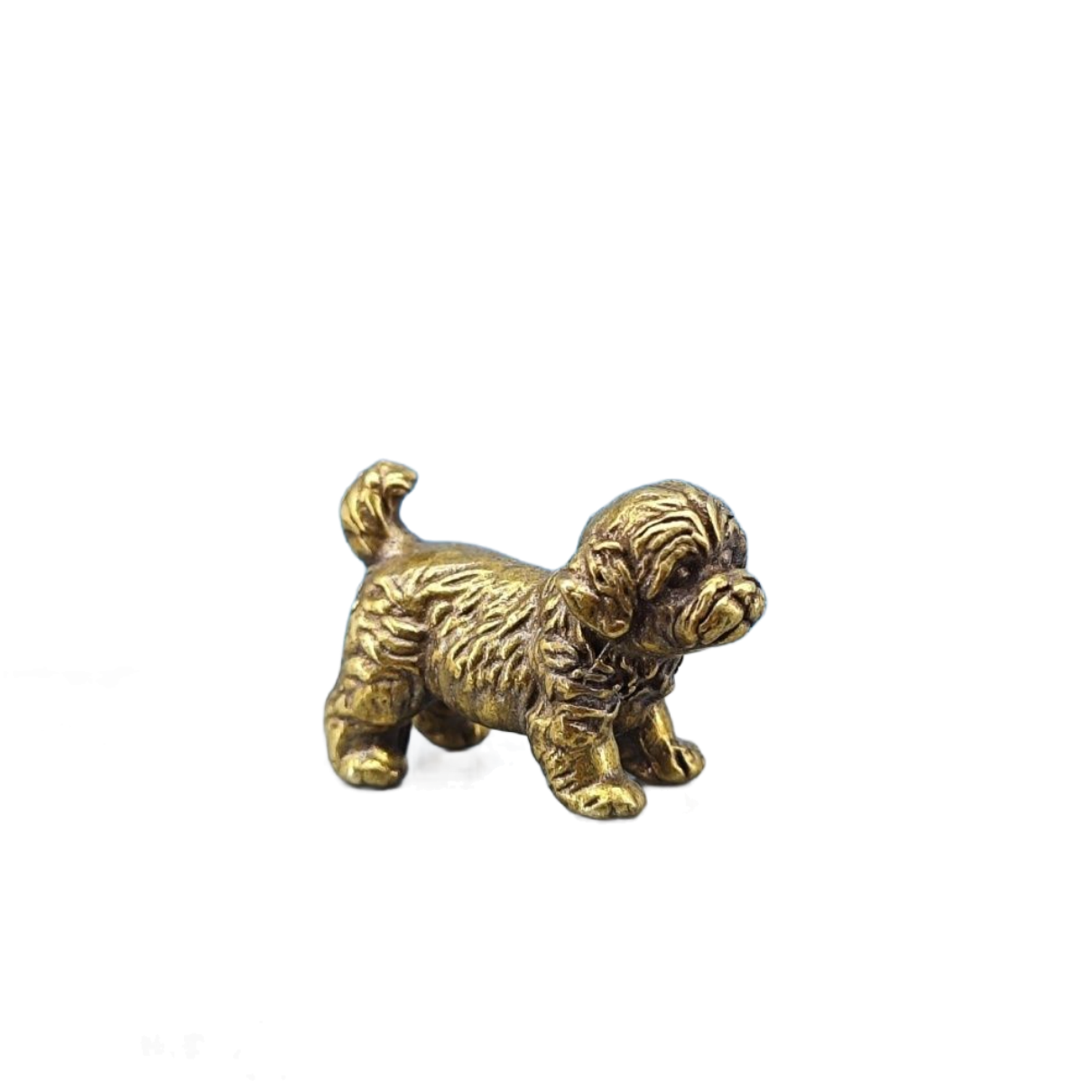 Vintage Collectible Bears - ミニ真鍮製犬像 フレンチブルドッグ テディベア シャーペイ 動物フィギュア ヴィンテージメタルミニチュア