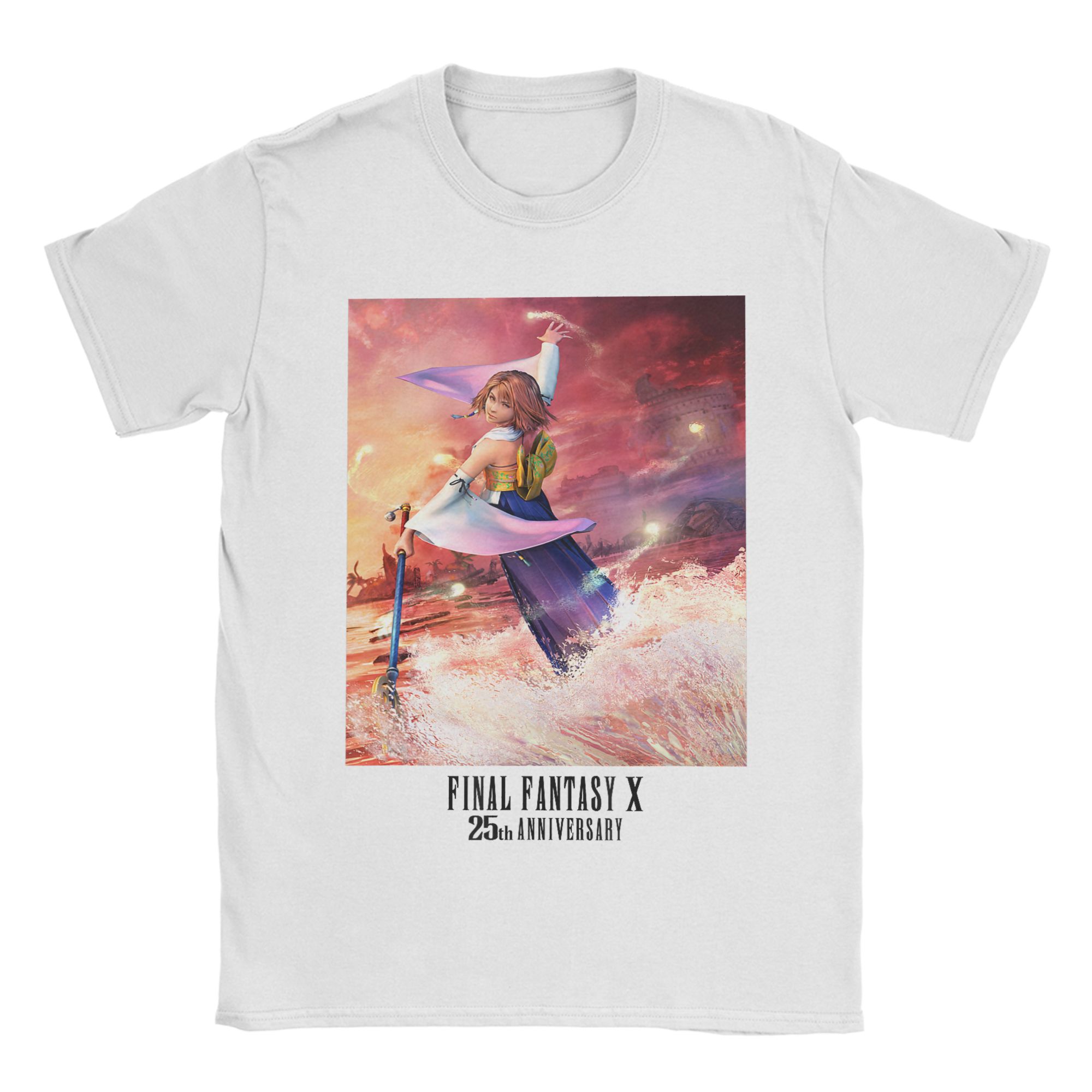 Collectible Vintage T Shirts - ファイナルファンタジー記念コレクション FFX ユナ CG アート Tシャツ夏ヴィンテージ