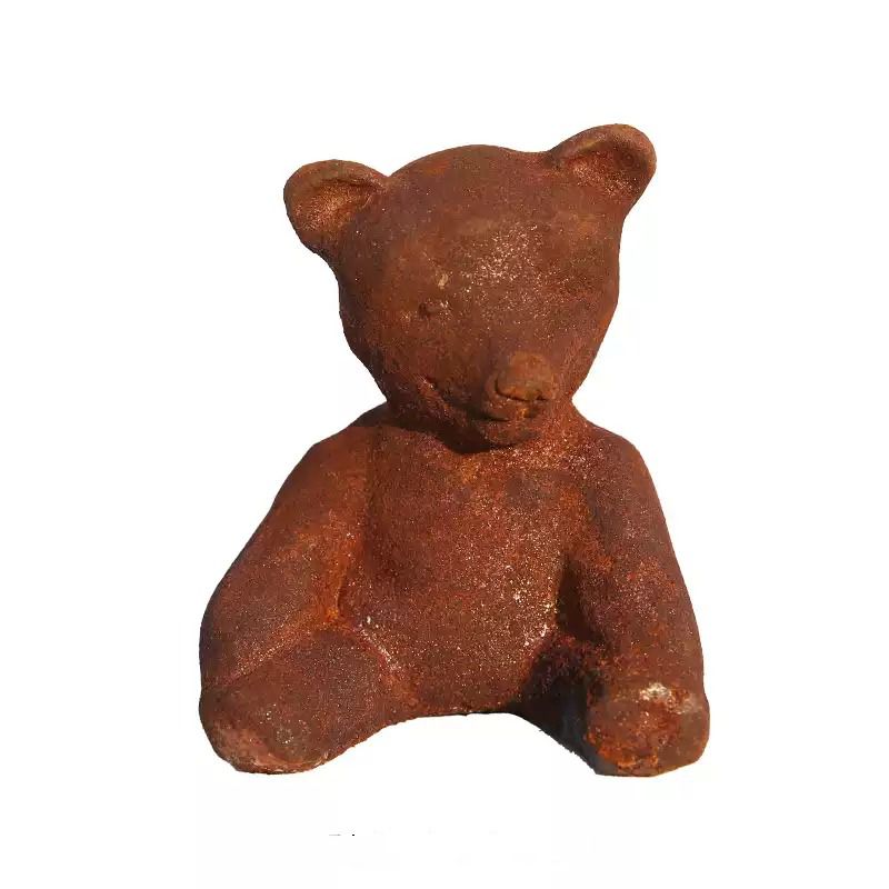 素朴な鋳鉄製のクマの置物2個セット、ヴィンテージミニ動物像、 - Vintage Collectible Bears のレビューと価格