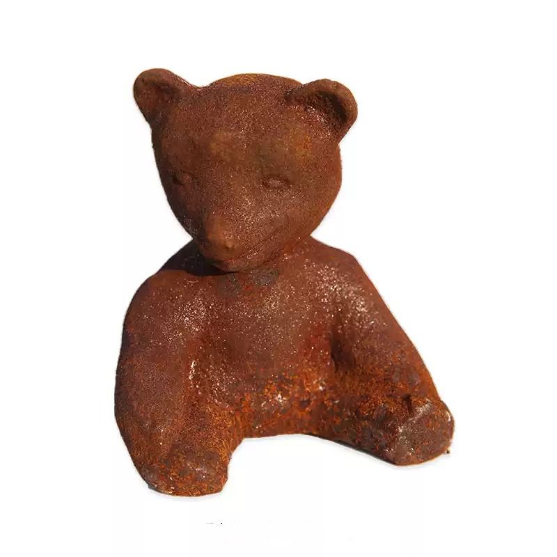 素朴な鋳鉄製のクマの置物2個セット、ヴィンテージミニ動物像、 - Vintage Collectible Bears のレビューと価格