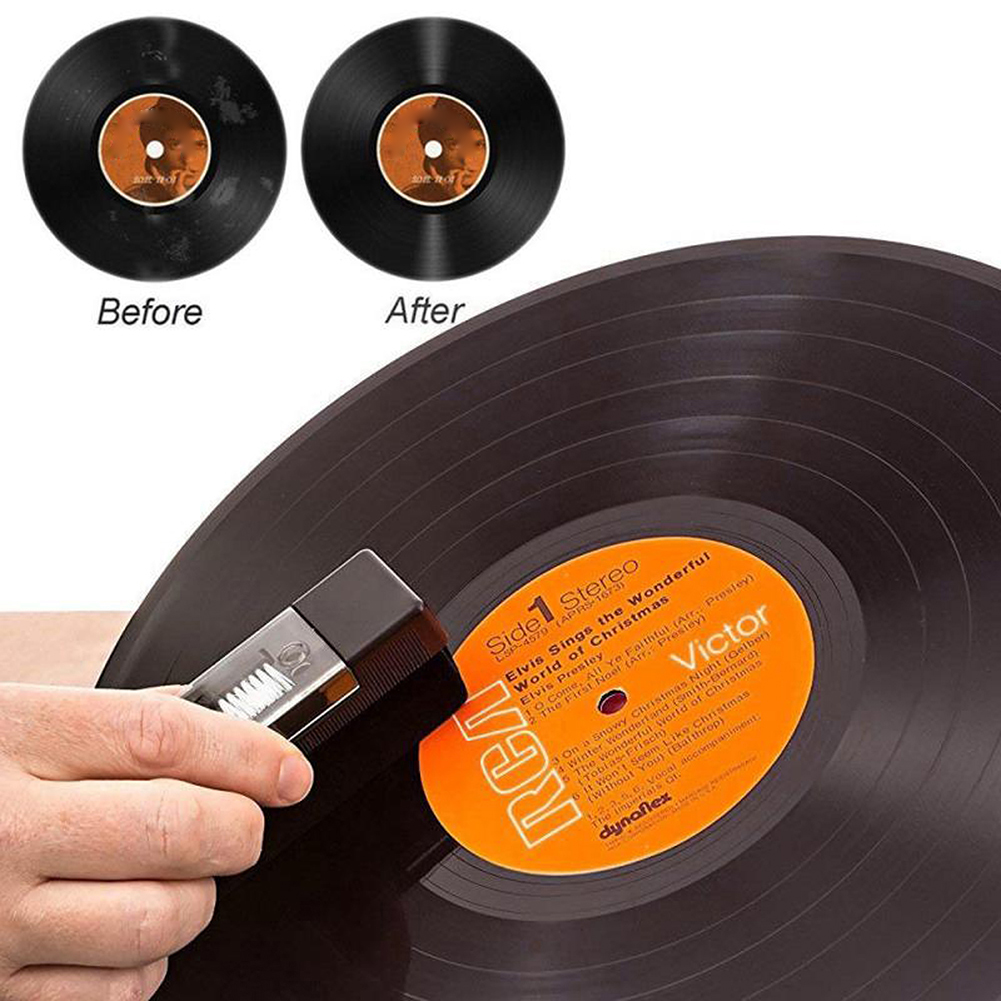 ビニールレコードプレーヤー用のほこり除去ブラシ,帯電防止クリ - Vinyl Record Cleaner のレビューと価格