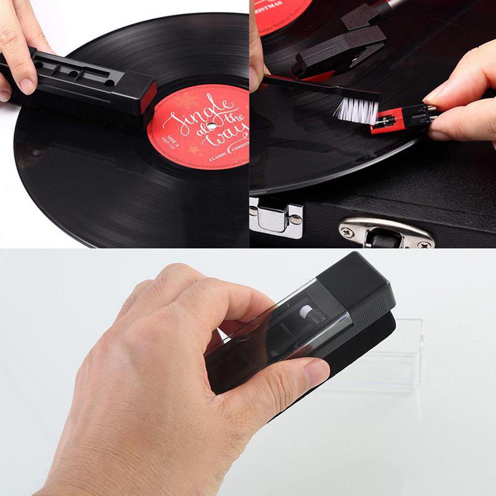 ビニールレコードプレーヤー用のほこり除去ブラシ,帯電防止クリ - Vinyl Record Cleaner のレビューと価格