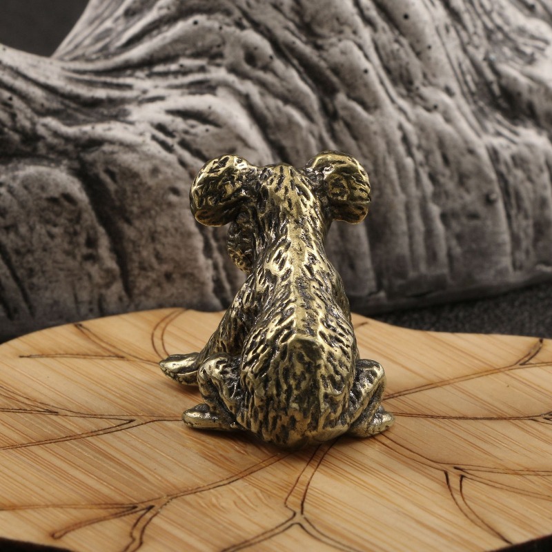 1 PC ヴィンテージ手彫り真鍮コアラの置物クリエイティブデ - Vintage Collectible Bears のレビューと価格