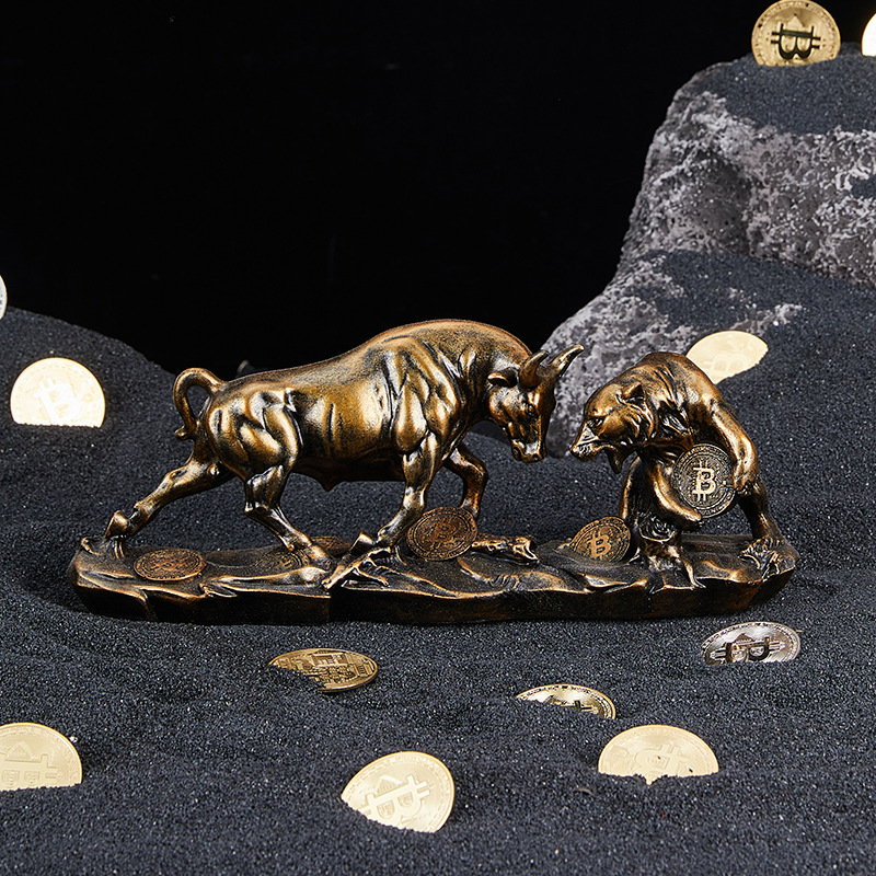 風水熊牛像コレクタブル牛動物彫刻ヴィンテージアート置物家の装 - Vintage Collectible Bears のレビューと価格