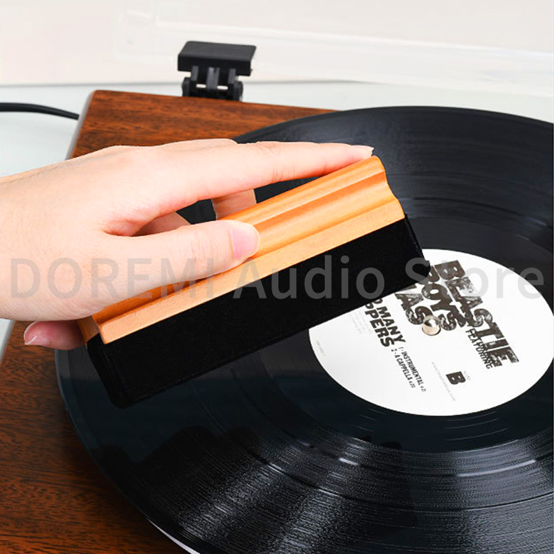 帯電防止ビニールレコードクリーニングブラシクリーナーベルベッ - Vinyl Record Cleaner のレビューと価格