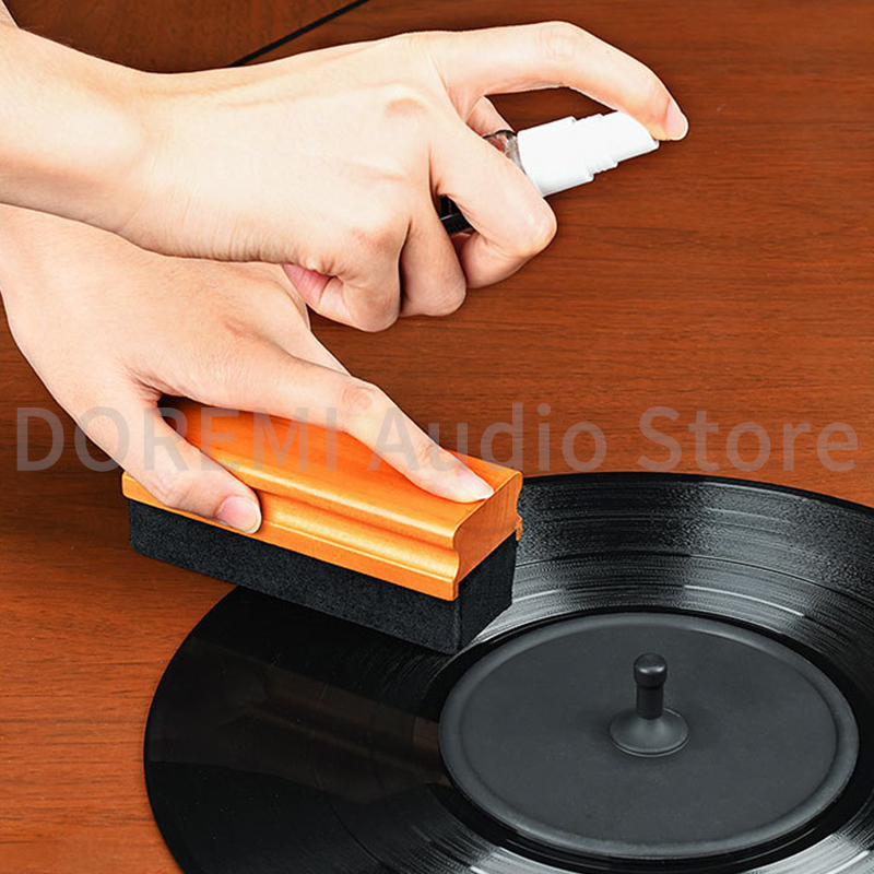 帯電防止ビニールレコードクリーニングブラシクリーナーベルベッ - Vinyl Record Cleaner のレビューと価格