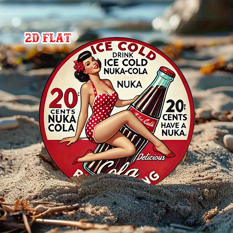 2D フラット、1個 レトロ ピンナップ 7.87x7.87 - Vintage Collectible Signs のレビューと価格