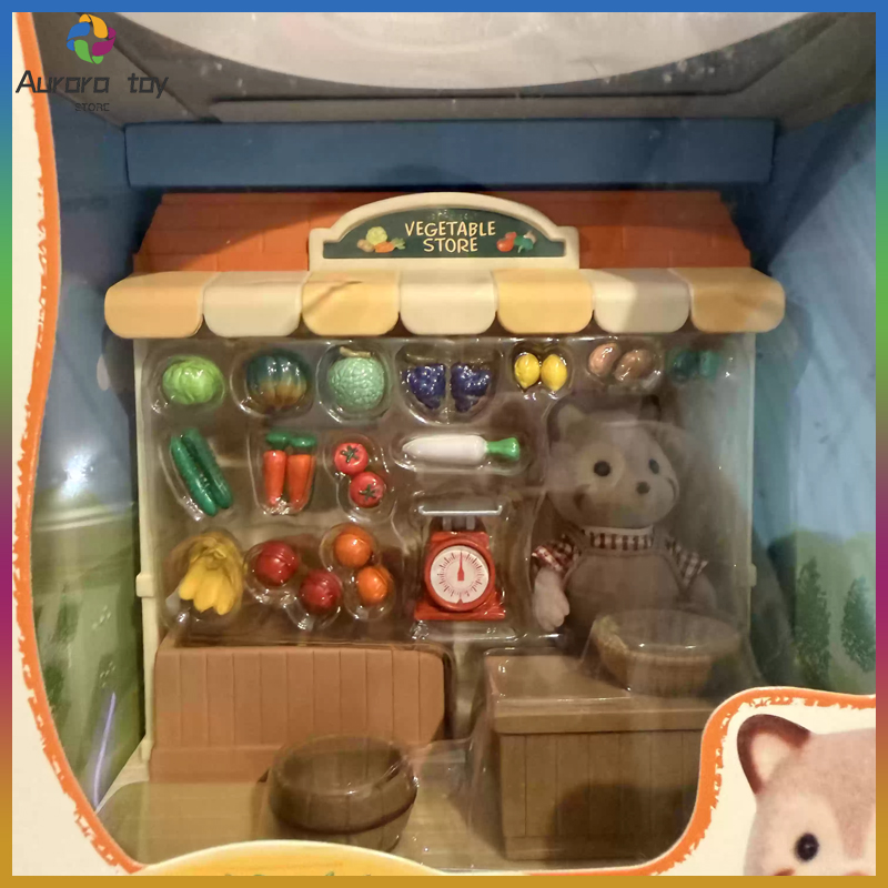 シルバニアファミリー 廃止ショップシリーズ アライグマの野菜 - Vintage Collection Playset のレビューと価格