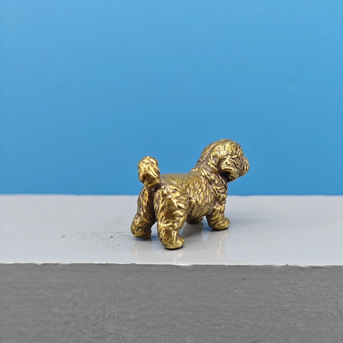ミニ真鍮製犬像 フレンチブルドッグ テディベア シャーペイ  - Vintage Collectible Bears のレビューと価格